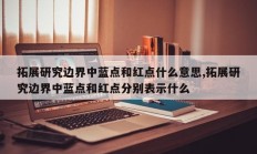 拓展研究边界中蓝点和红点什么意思,拓展研究边界中蓝点和红点分别表示什么